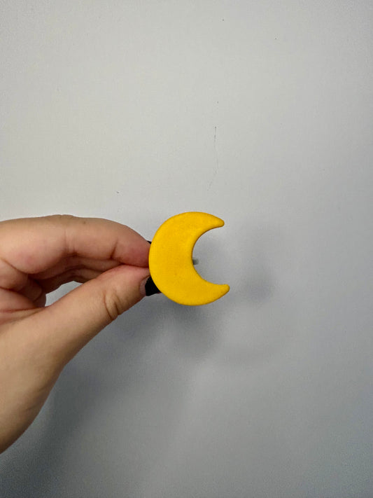 Inel semilună din lut polimeric lucrat manual