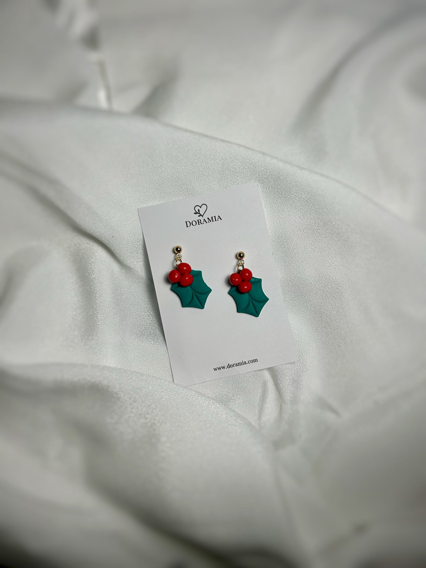 Cercei vâsc din lut polimeric lucrați manual