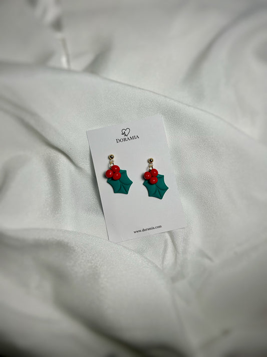 Cercei vâsc din lut polimeric lucrați manual