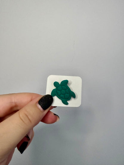 Pin broască țestoasă din lut polimeric lucrat manual