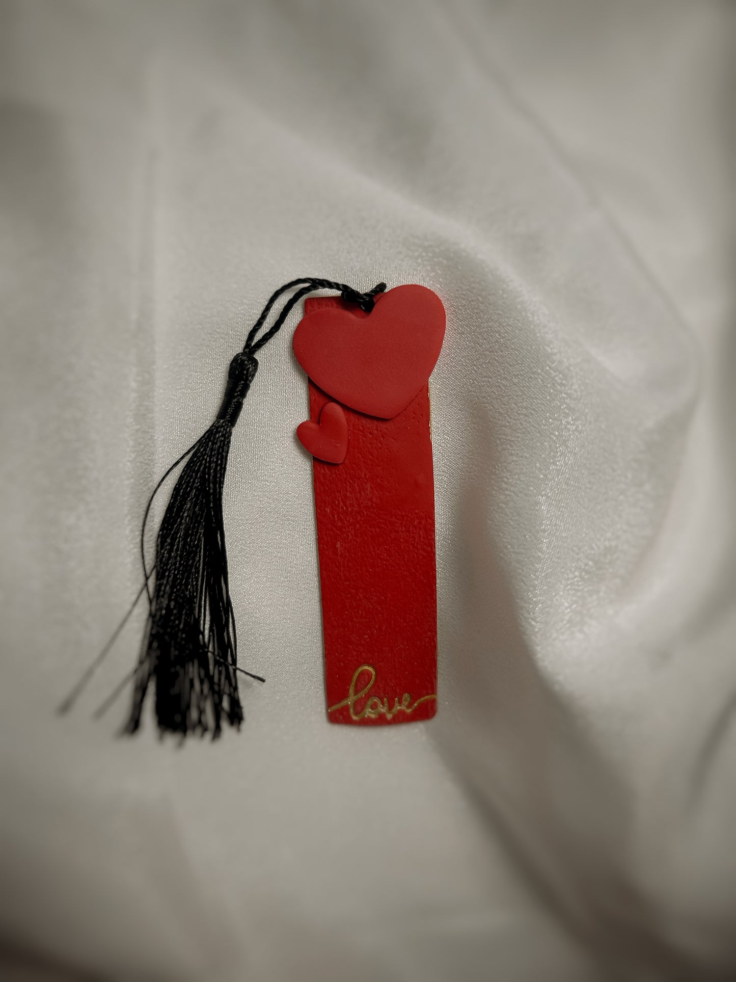 Semn de carte biblioteca din lut polimeric lucrat manual