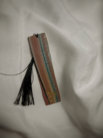 Semn de carte biblioteca din lut polimeric lucrat manual