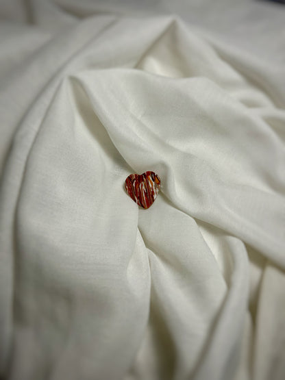 Inel inimioară din lut polimeric lucrat manual