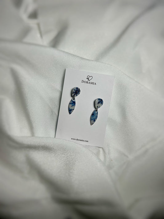 Cercei stropi din lut polimeric lucrați manual